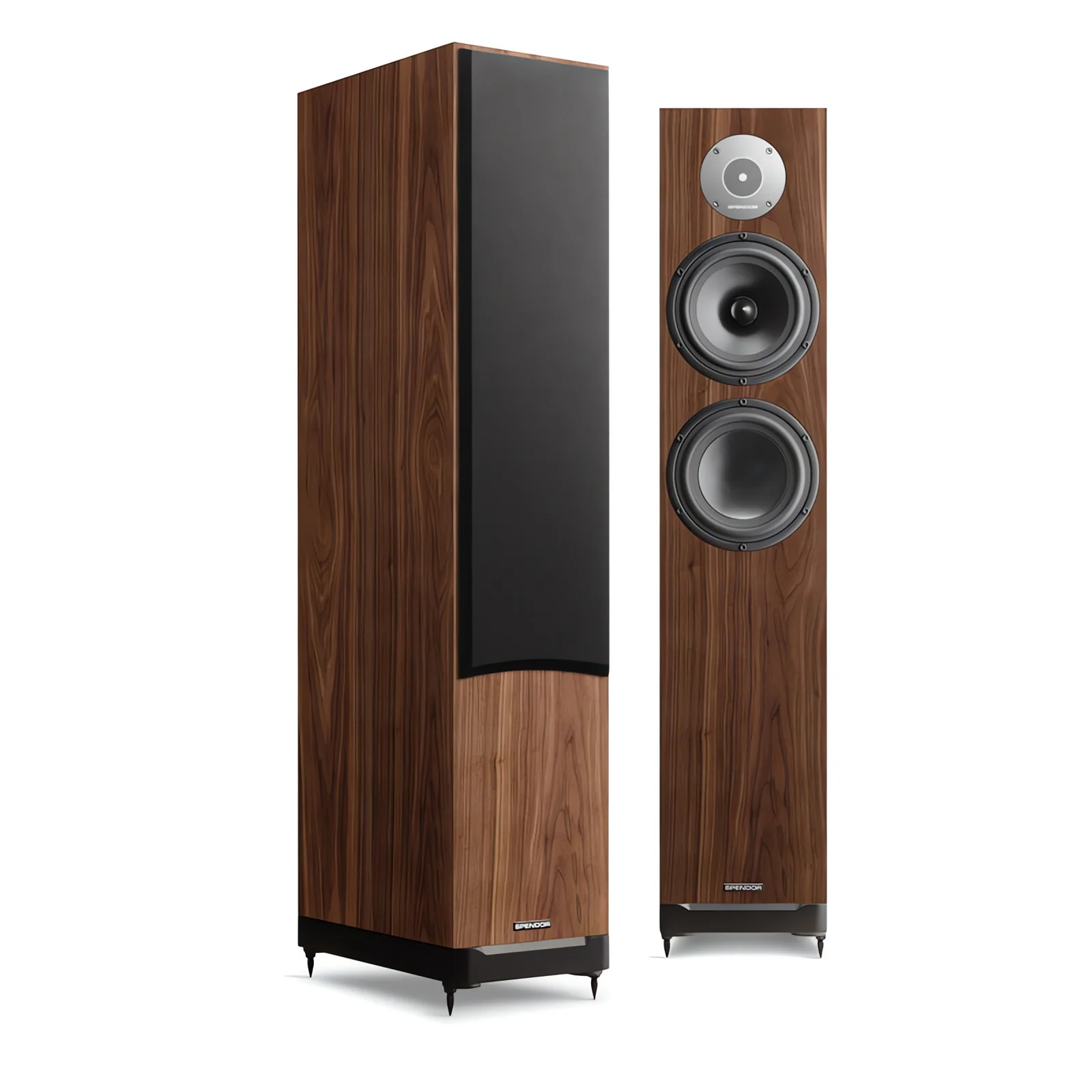 Spendor D7.2 — enceinte colonne en noyer foncé