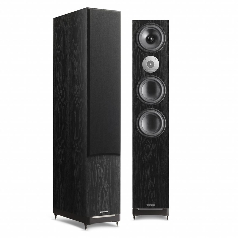 Spendor D9.2 — enceinte colonne trois voies en chêne noir